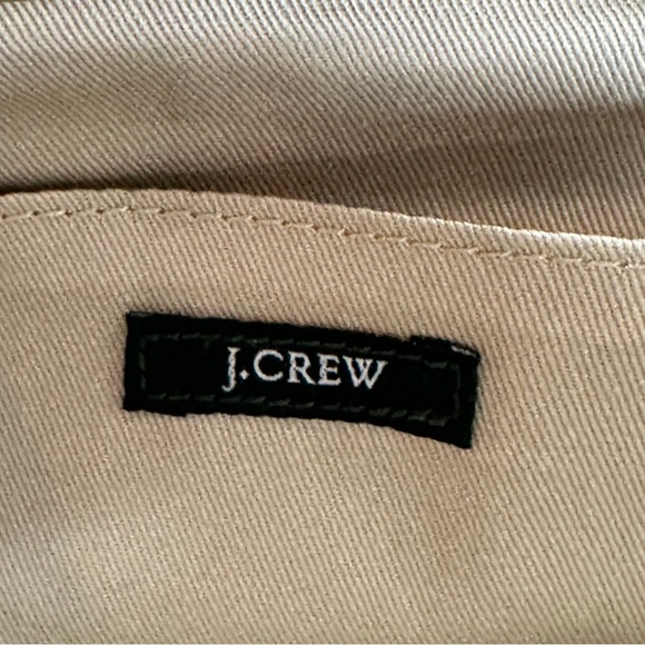 J. Crew 10” x 4.5” Plaid Flower Clutch Handbag Metal Clasp Opening - Picture 4 of 9